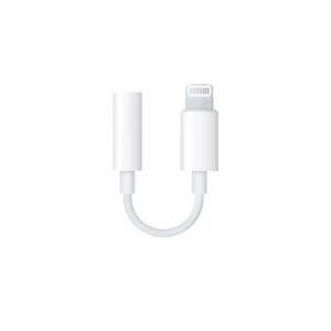 Apple Lightning to 3.5 mm Headphone Jack Adapter White – Male/Female, Lightning Connector, Compatible With iPod touch, iPad and iPhone