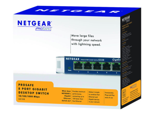 Netgear 8-port switch GS108